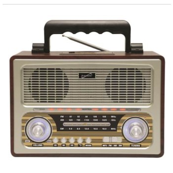 Supersonic Vintage Retro 3-Band Bluetooth Radio Speaker